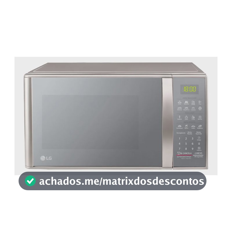 Micro-ondas LG 30L Prata Limpa Fácil - 127V