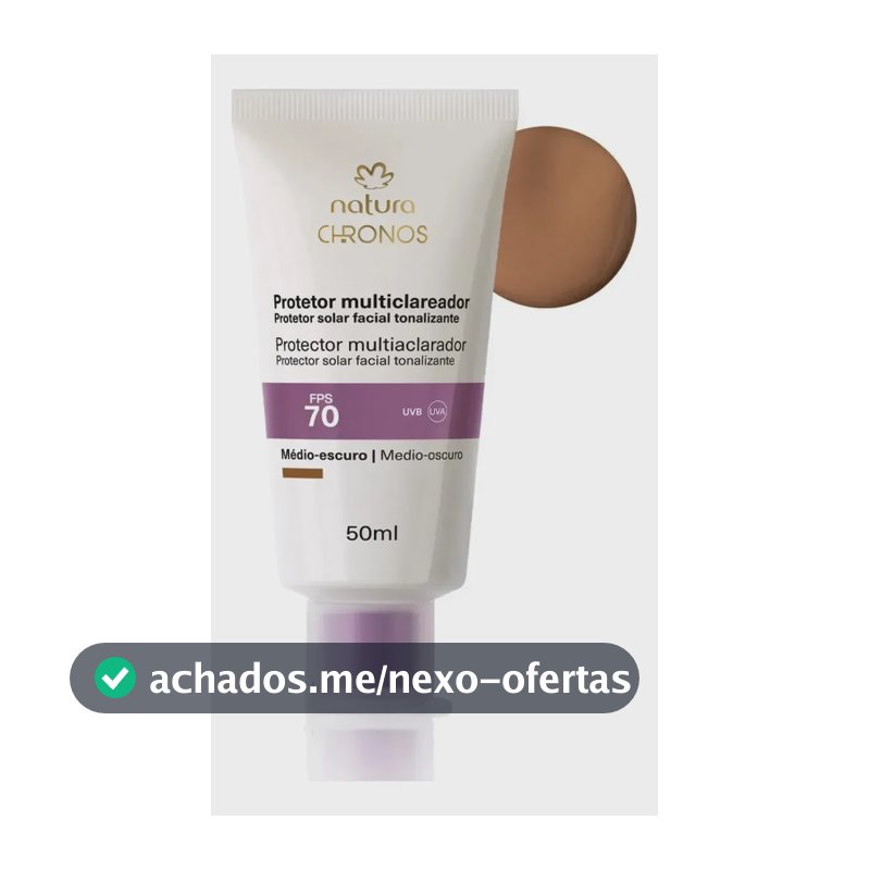 Protetor Clareador FPS 70 Chronos Natura Médio Escuro