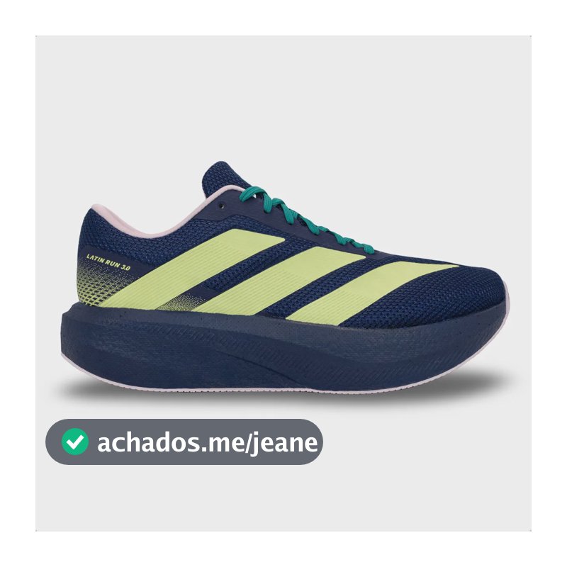 Tênis adidas Unissex Latin Run 3.0 Corrida Treino Azul E Verde 36