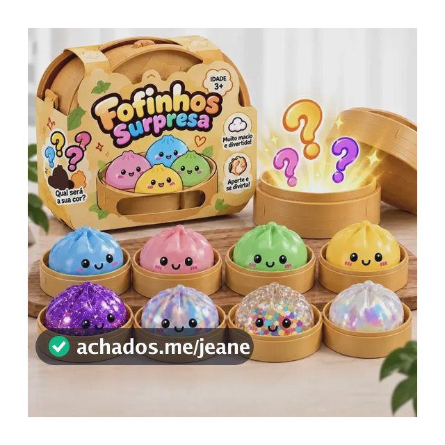 Brinquedo Infantil Geleia De Apertar Antiestresse Colecionar Sortido