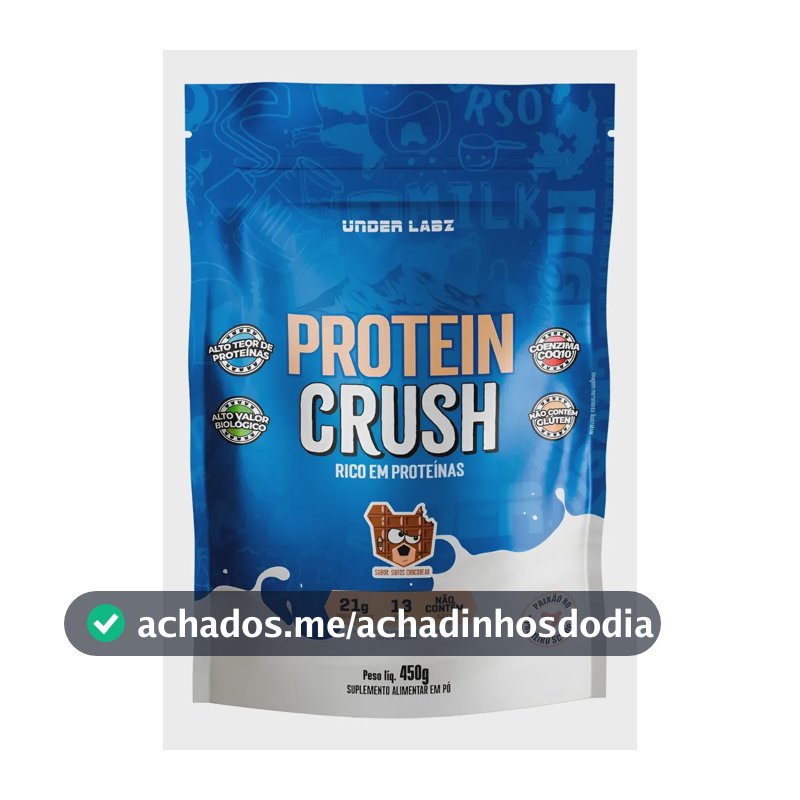 Whey Protein Crush 100% Concentrado Under Labz Coq10 450g Chocobear 450g