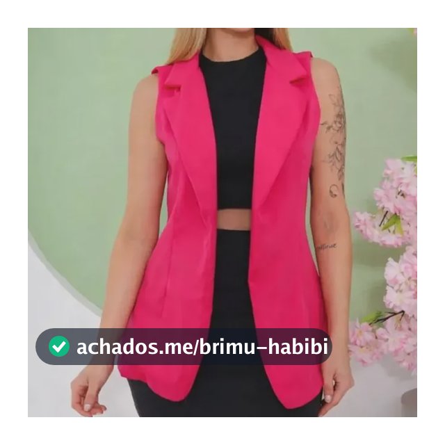 Colete Longo Alfaiataria Feminino Max Comprido Social Top