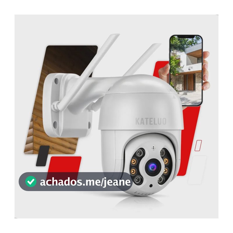 Câmera De Segurança Wifi Icsee Externa Mini Dome Full Hd Infravermelho Prova D'água Kateluo