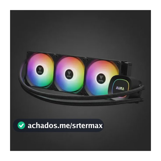 Water Cooler Gamdias Aura Gl360 Lite Preto Argb Am5 Lga 1851