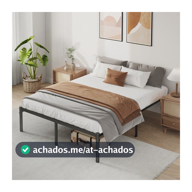 Estrado de Cama Casal Hot Wheels Preto Romantic Crown com Armazenamento