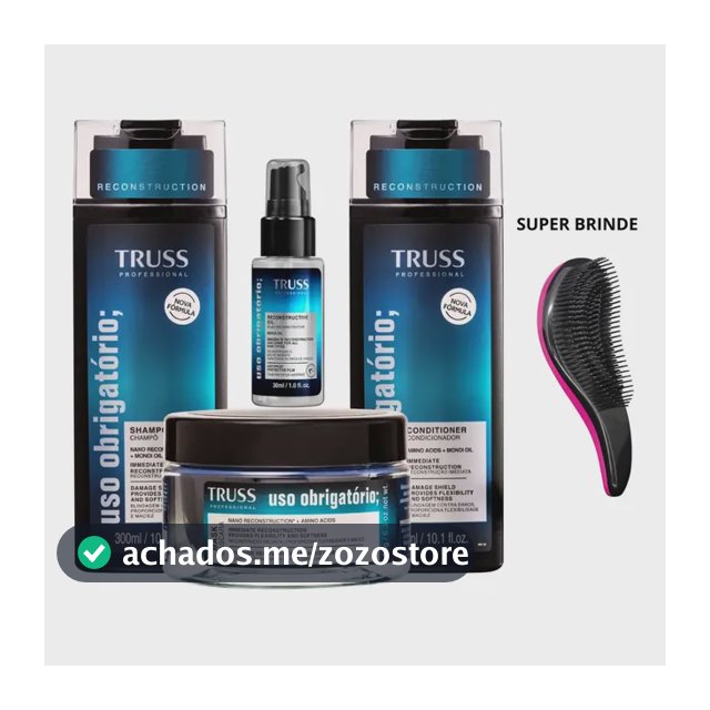 Truss Uso Obrigatório Shampoo + Cond + Mask + Óleo 30ml