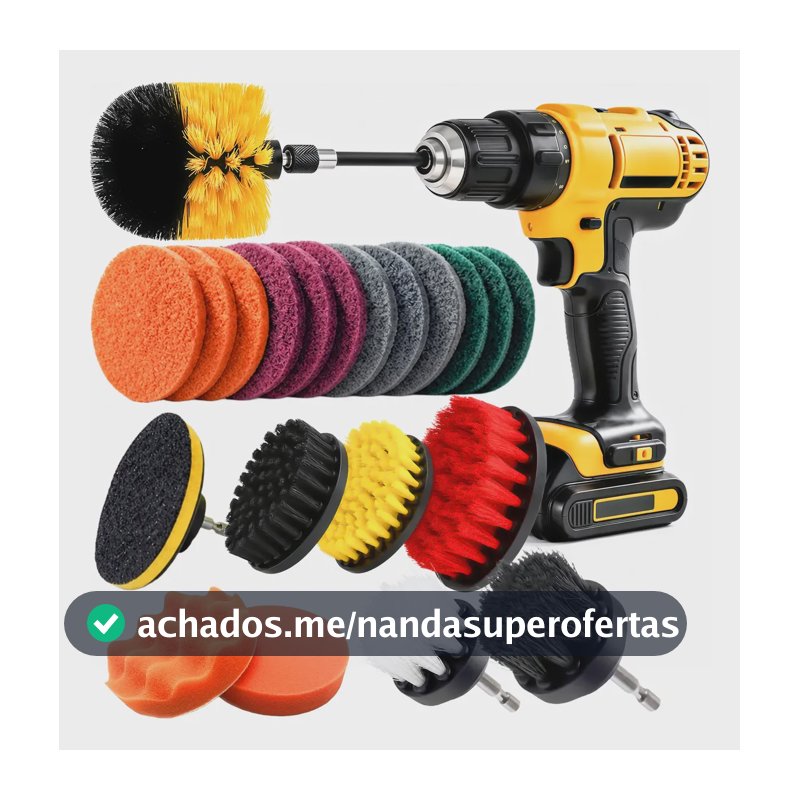 Kit 22 Escovas Rotativa Limpeza Para Furadeira Parafusadeira