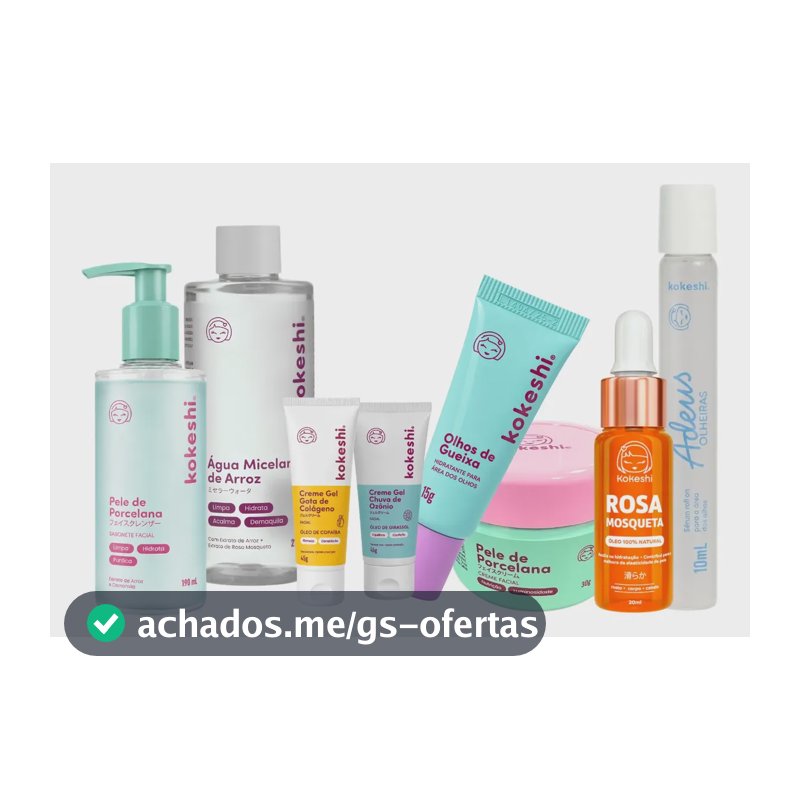 Kit Rotina Completa Skincare Kokeshi