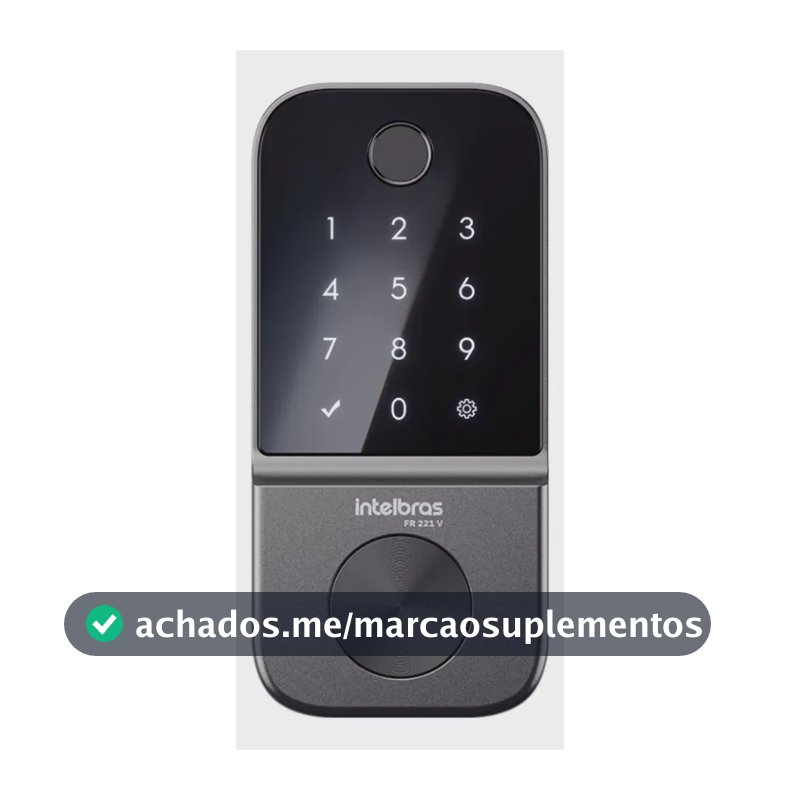 Fechadura Digital de Embutir Biométrica FR 221V Intelbras