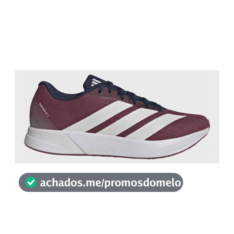 Tênis Masculino Duramo Rc 2 adidas Bordô Liso 41 Br