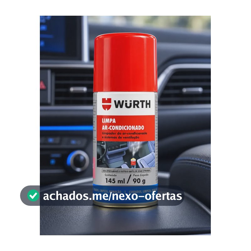 Limpa E Higieniza Ar Condicionado Automotivo Wurth 145ml 90g Carro Nov