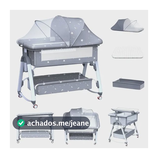 Berço Co-sleeper Multifuncional Portátil Com Mosquiteiro