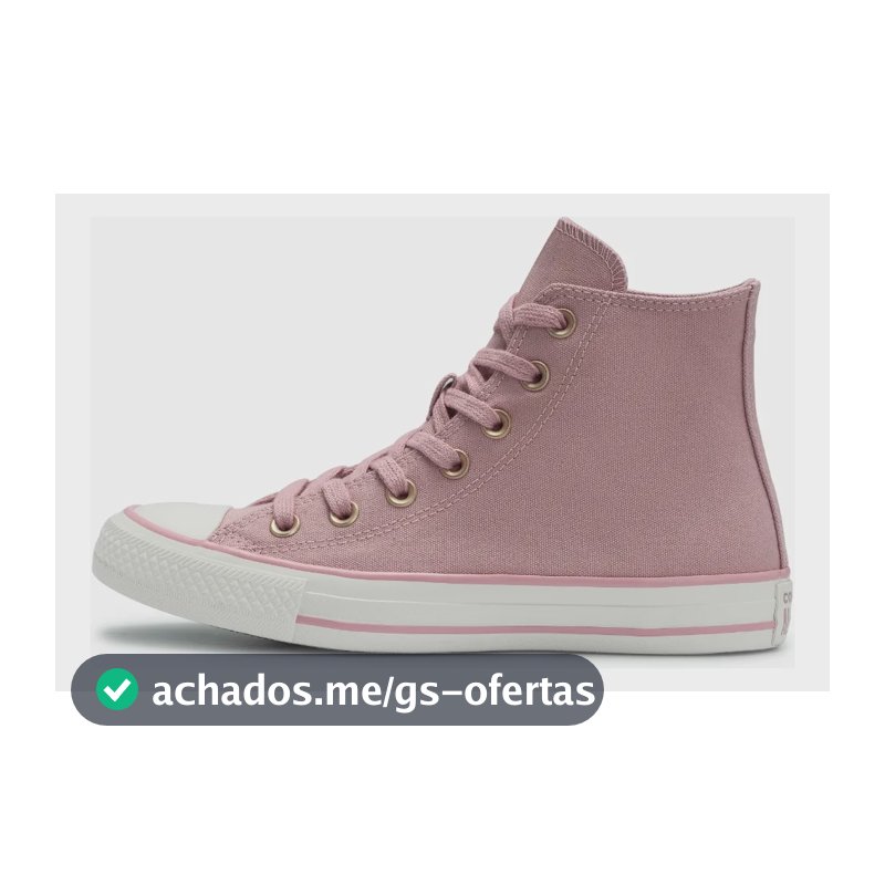 Tênis Chuck Taylor All Star Cano Alto Taylored Lux Converse Rosa Horizonte/amendoa/rosa Horizonte Liso 35 Br