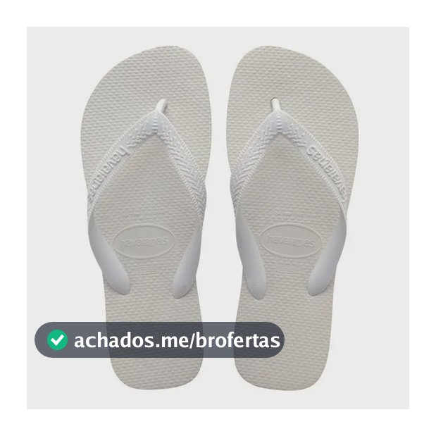 Chinelo Unissex Top Havaianas Liso Branco