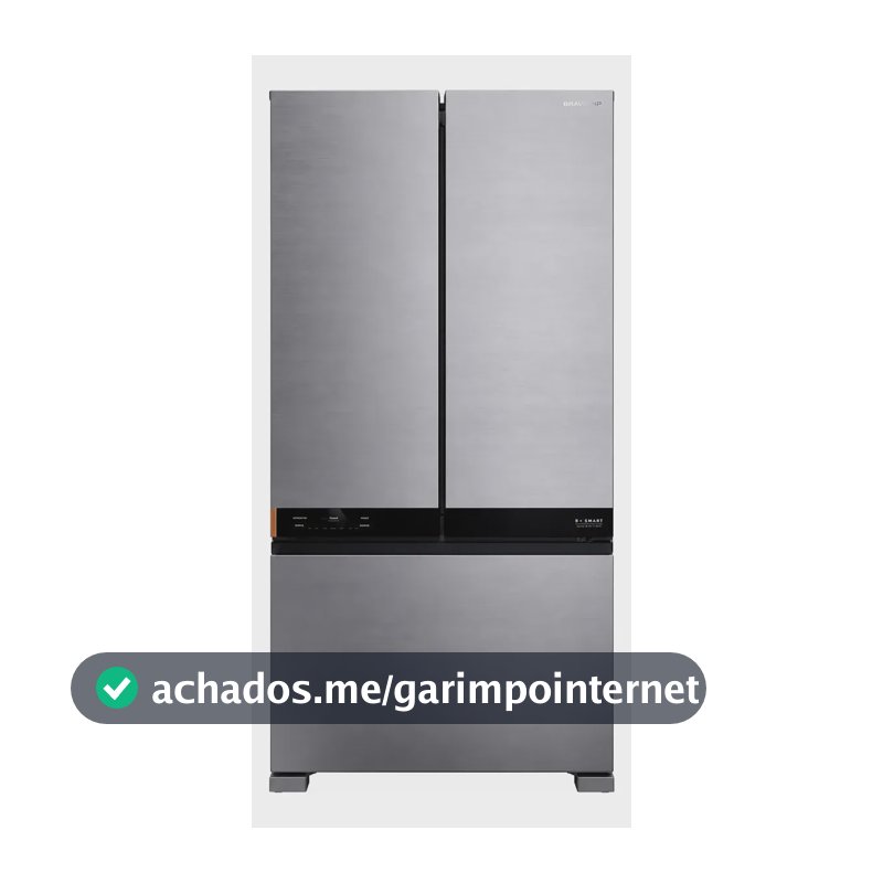 Geladeira Brastemp 3 Portas French Door 630l Smart - Bro88ak Inox 110v/220v