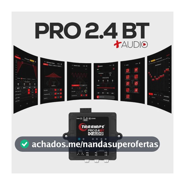 Processador De Áudio Taramps Som Automotivo Com Bluetooth