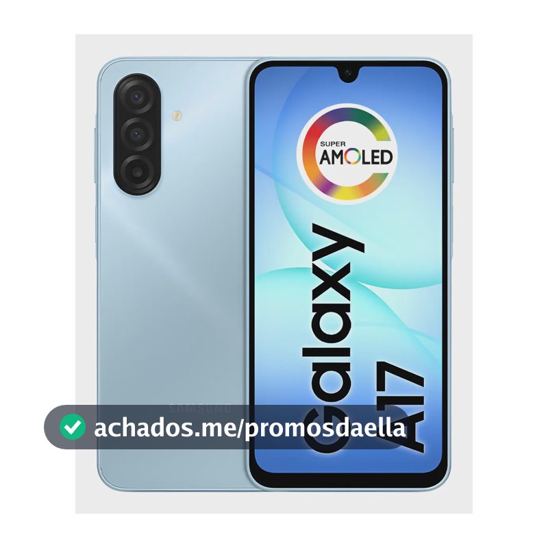 Celular Samsung Galaxy A17 Com Ia, 256gb, 8gb Ram, Câm De 50mp, Tela De 6.7 , Nfc, Ip54 - Azul