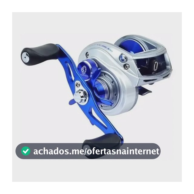 Carretilha Pesca Marine Sports GTO Ocean BG Prateada 7.1:1 Direito