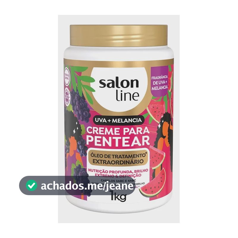 Creme Pentear Óleo Extraordinario Uva + Melancia Salon Line