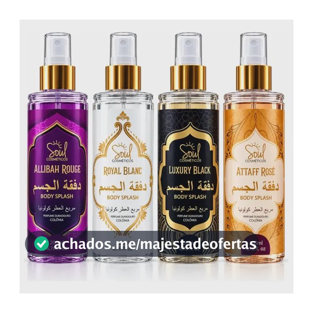 Body Splash Arabe C/4un 200ml Perfume Feminino de Luxo Alta Concentração