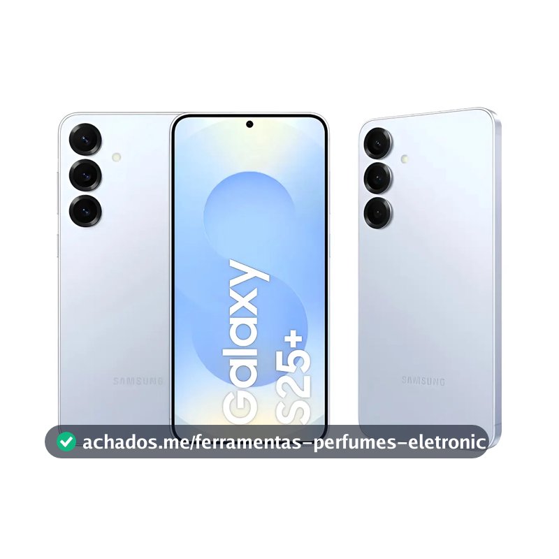 Celular Samsung Galaxy S25+ 5g, 512gb, 12gb Ram, Câmera Tripla De 50+12+10, Tela Grande De 6.7 Azul