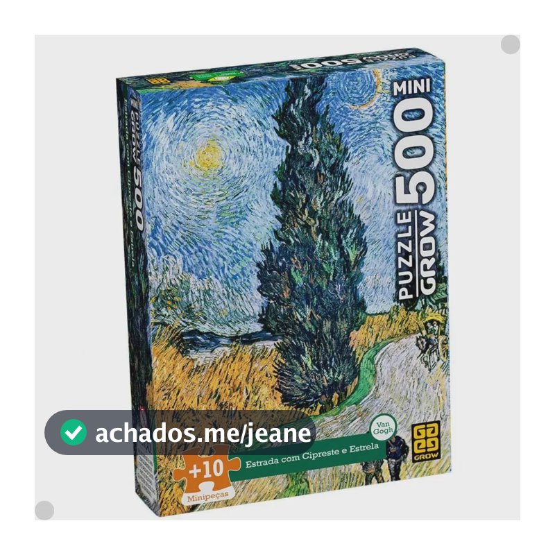 Quebra Cabeça Grow Van Gogh 500 Pcs Mini