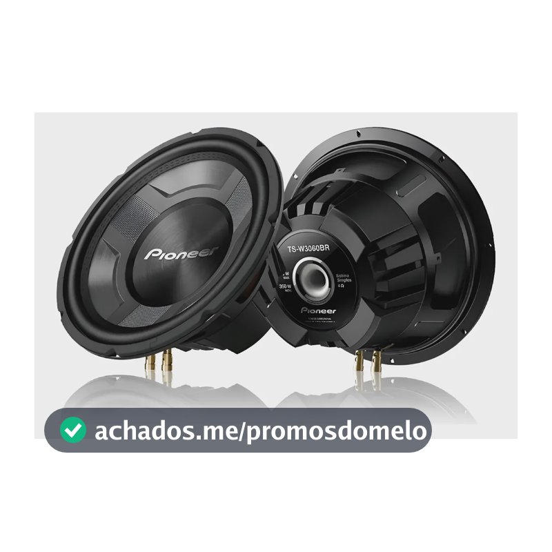 Alto Falante Sub Pioneer Tsw3060br 12' 4 Ohms 350w Rms Bass