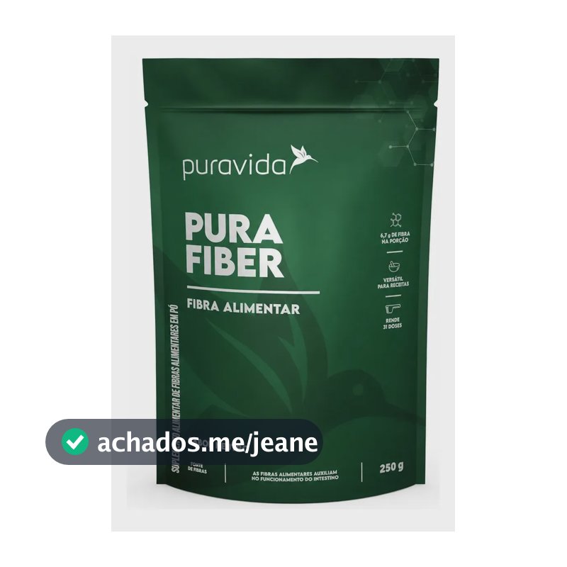 Fibra Alimentar Pura Fiber Puravida 250g