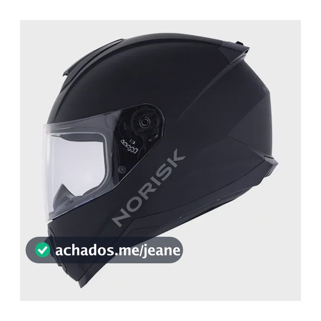 Capacete Moto Norisk Razor Preto Fosco Cor Preto Fosco Tamanho Do Capacete 60 L