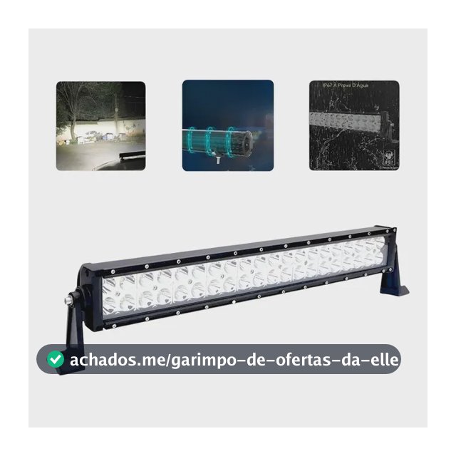 Barra Farol Auxiliar Milha Led Cree 120w Foco 30º Off Road