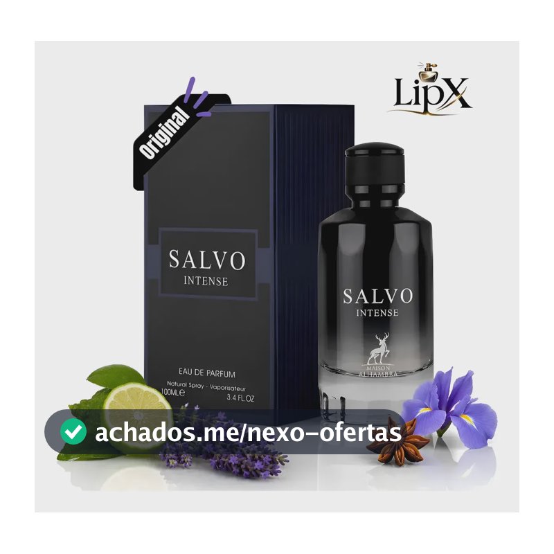 Perfume Masculino Arabe Salvo Intense 100ml Original C/ Nf
