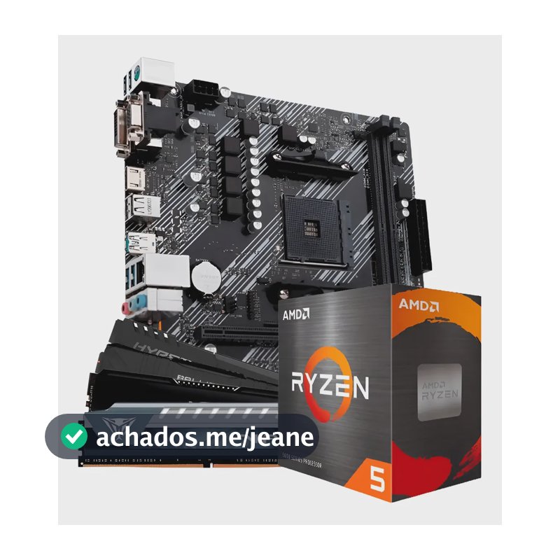 Kit Upgrade Ryzen 5 5500 Placa Mãe B550m Ddr4 Ram 16gb Ddr4
