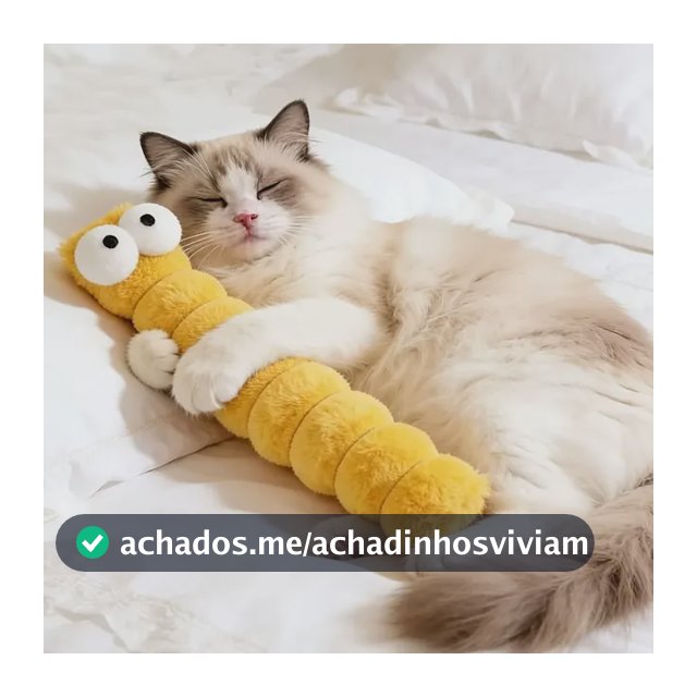 Brinquedo Lagarta Mordedor Para Gato Filhote 1pcs Yellow