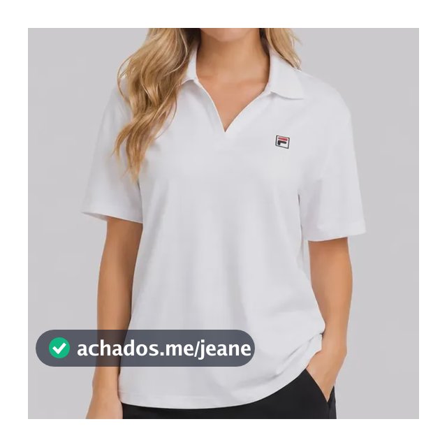 Polo Fila F-box Tennis Basic Feminina Branco