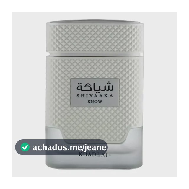 Perfume Árabe Khadlaj Shyaaka Snow Edp 100ml