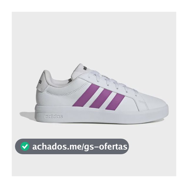 Tênis Feminino Grand Court Base 3.0 adidas Branco Liso 34 Br
