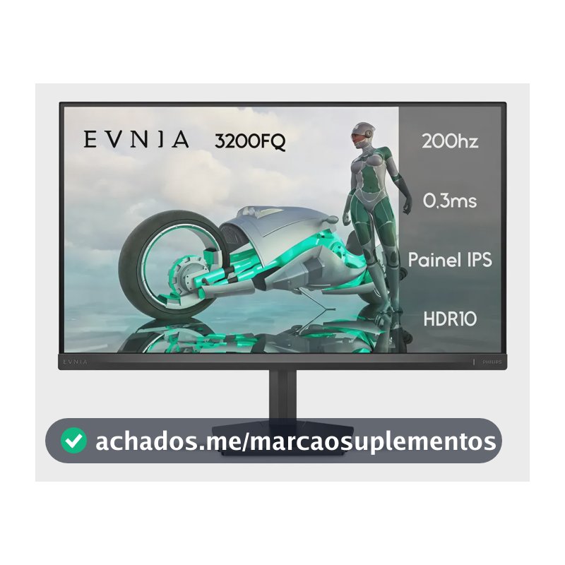 Monitor Gamer Phillips de 23.8" Full HD IPS com 200Hz