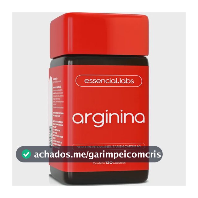 ARGININA 2000mg por Dose 100% Pura - 120 Cápsulas - Fórmula com Máxima Concentração e Pureza
