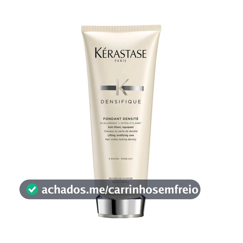Condicionador Densificante para Cabelos Finos e Ralos com Ácido Hialurônico, Volume Brilho e Fortalecimento Capilar, Densifique Fondant Densité Kérastase, 200ml