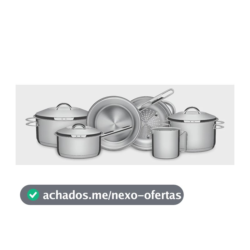 Kit Jogo De Panelas Solar 6 Peças com Fundo Triplo e Tampas de Inox Tramontina