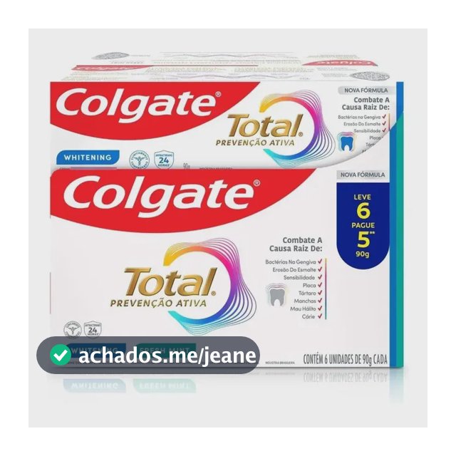 Creme Dental Colgate Total 12 Whitenin & Fresh 90g L 6 P 5