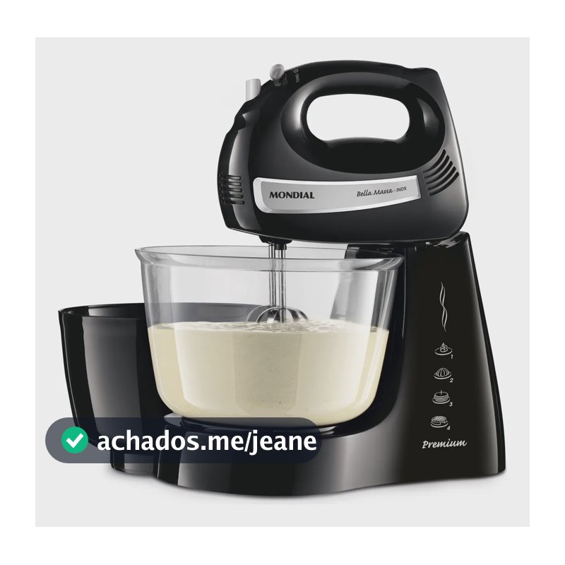 Batedeira Bella Massa, Mondial, 500W - B-23 NP