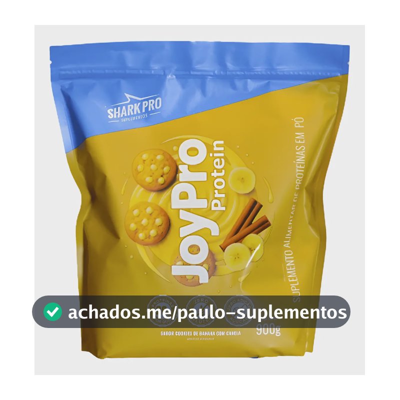 Whey Protein Joypro Refil 900g - Sabor Cookies De Banana Com Canela
