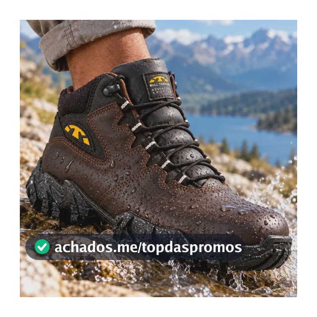 Bota Bull Terrier Bruce Masculina Original Couro Resistente
