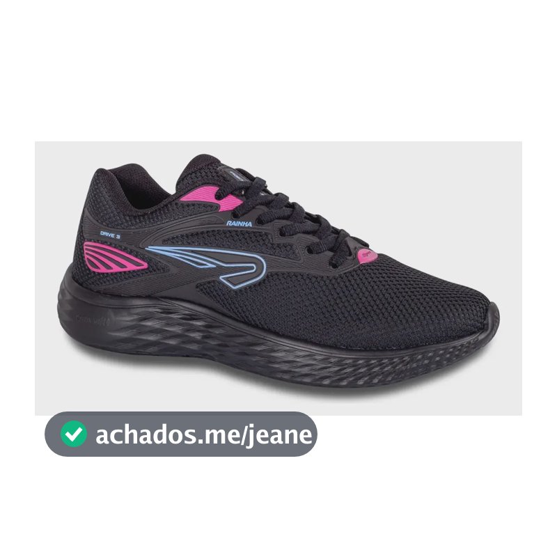 Tênis Masculino Drive Iii Rainha Preto/azul/roxo Liso 41 Br