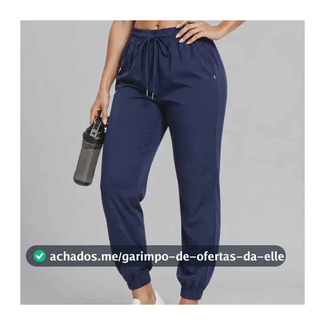 Calça Jogger Tactel Soltinha Moda Fitness Joggings Esportiva