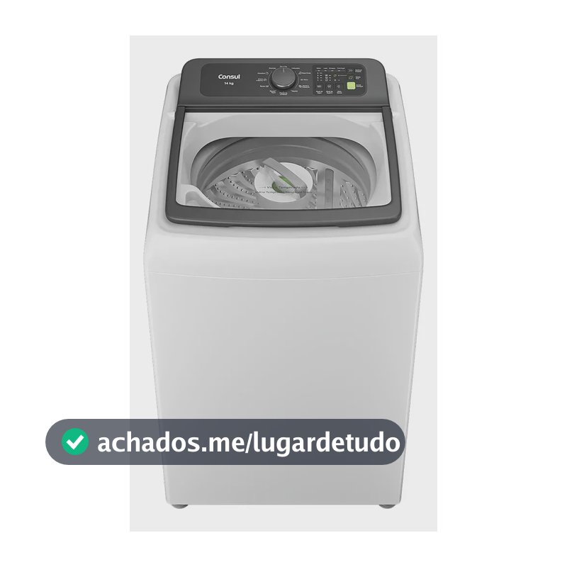 Máquina De Lavar Consul 14kg Branca Com Modo Eco - Cwn14ab 127v Branco