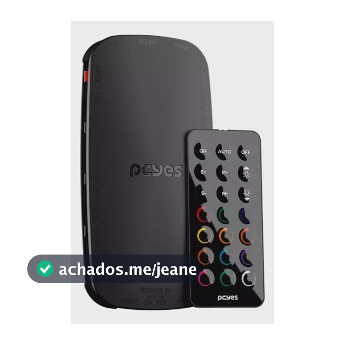 Controlador Argb E Fan Cooler 9 Portas Pwm Argb Pcyes Led Preto Pelc9pvbr