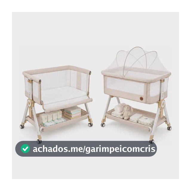 Berço Portátil Balanço Moises Sleepguard Cobed Bege Ragaluma Bege