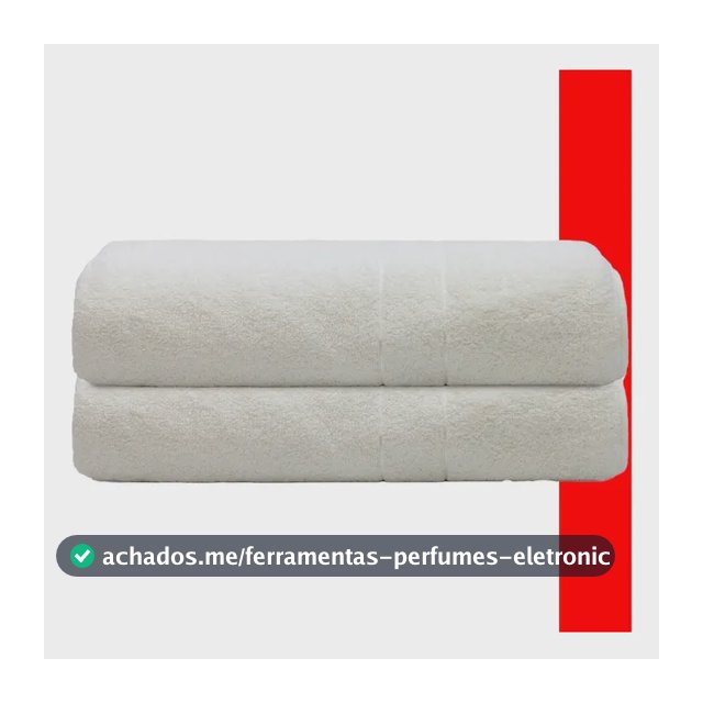 Kit 2 Toalhas De Banho Gigante Galaxy Camesa 75x150 400g/m2 Branco Listras